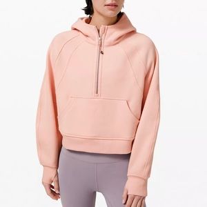 Lululemon Scuba Oversized Half Zip Hoodie - pink